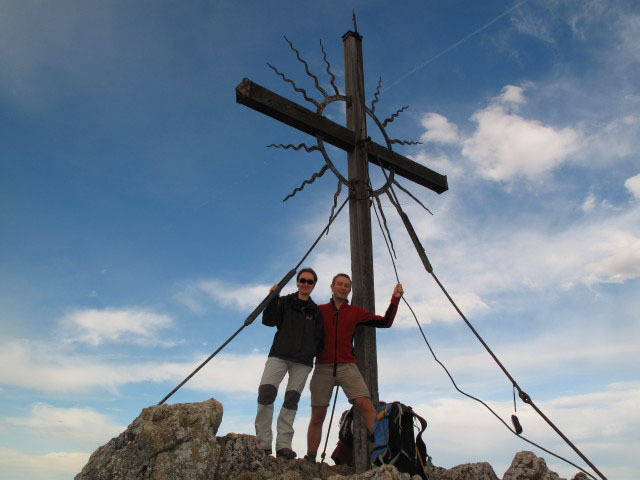 Carmen und ich am Steinernen J&auml;ger, 1.185 m