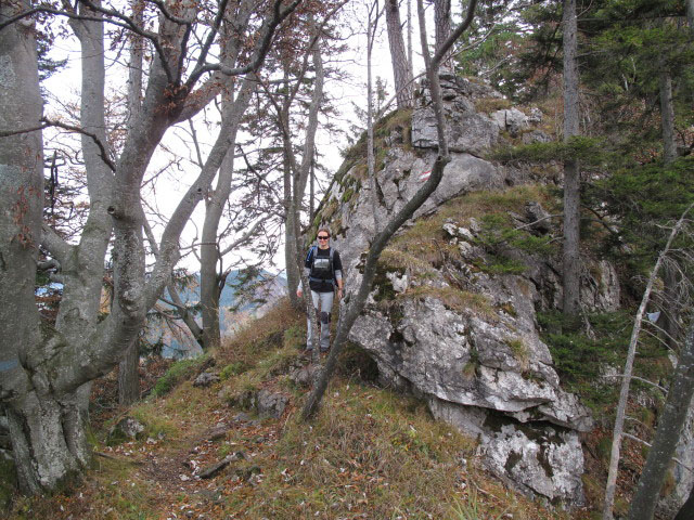Carmen zwischen Steinerner J&auml;ger und Pfennigstein