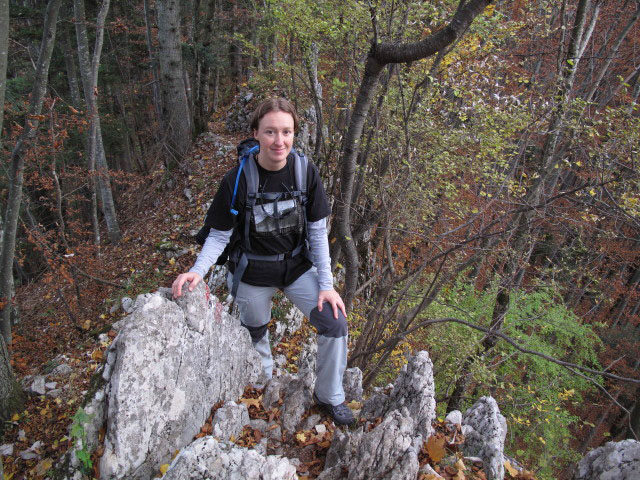 Carmen zwischen Steinerner J&auml;ger und Pfennigstein