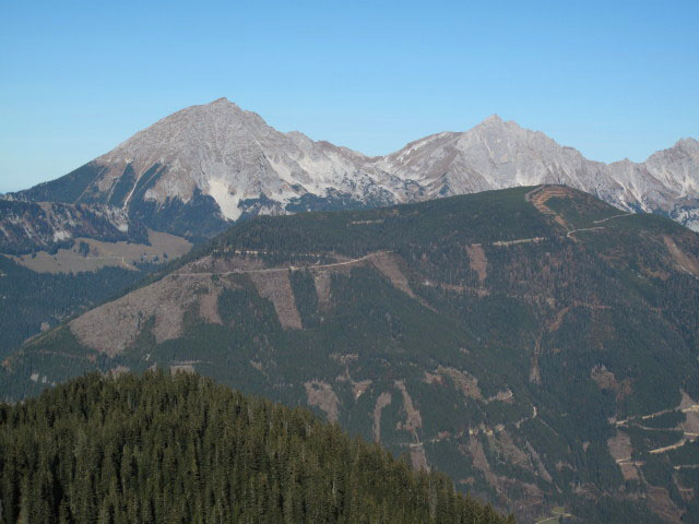 Gro&szlig;er Pyhrgas und Scheiblingstein vom D&uuml;rrensch&ouml;berl aus