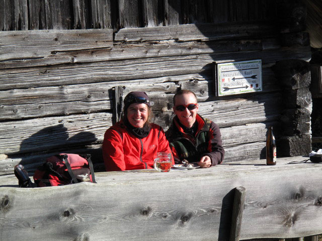 Gudrun und Christoph bei der Kaarlh&uuml;tte, 1.314 m