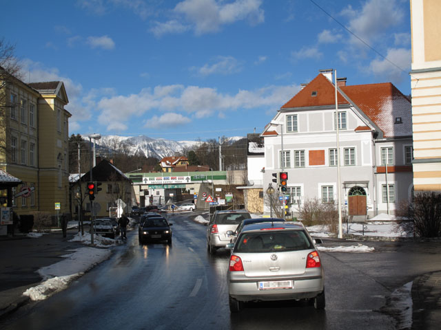 Mariazeller Stra&szlig;e in M&uuml;rzzuschlag (31. Dez.)