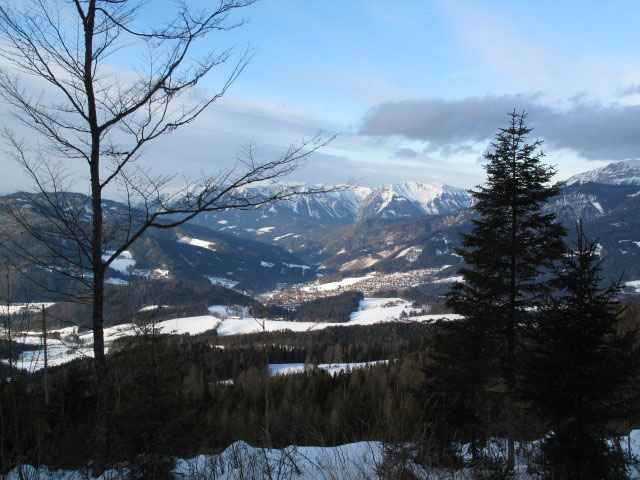 von der Rodelbahn Ganzalm Richtung Norden (31. Dez.)