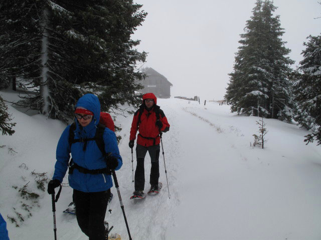 Gabriela und Michael zwischen Roseggerhaus und Ganzalm (1. J&auml;n.)