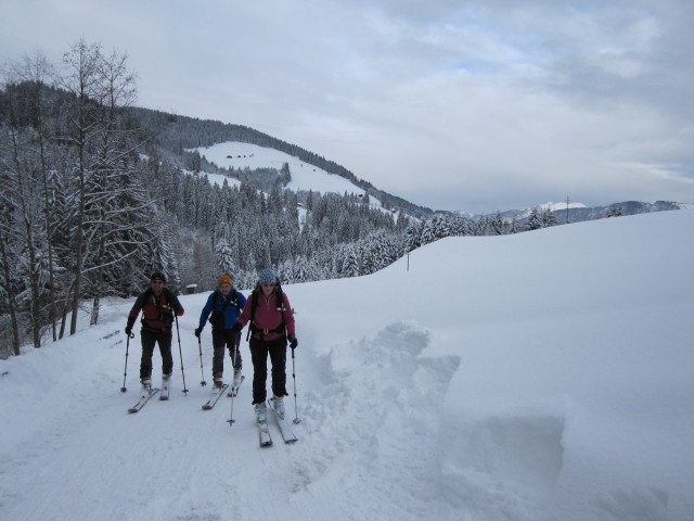 Axel, Erhard und Martina zwischen Hinterer Wildsch&ouml;nau und Praa