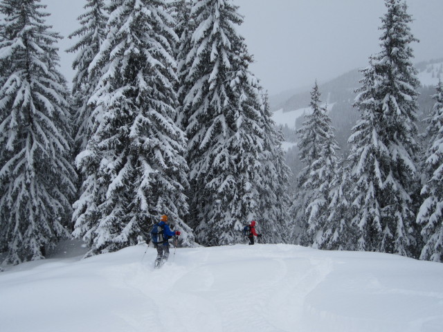 Erhard und Martina zwischen Vorderer Feldalm und Unterbergeralm