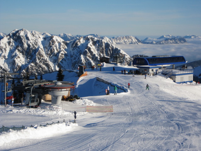 Bergstation Vierersessellift Kohlgrube und der P&ouml;glbahn