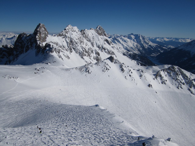 Schindlerkar von der Bergstation der Schindlergratbahn aus (14. J&auml;n.)