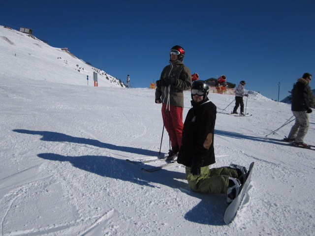 Manuel und Markus auf der Faschabfahrt (14. J&auml;n.)