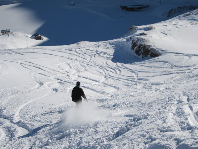 Markus neben der Abfahrt 'Madloch - Z&uuml;rser See' (15. J&auml;n.)