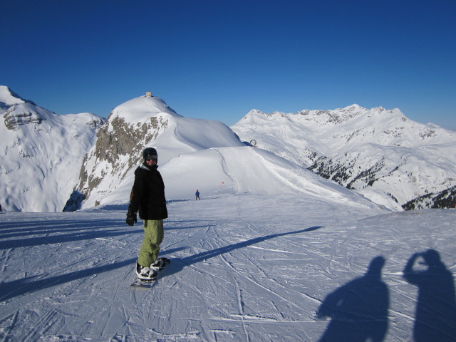 Markus auf der Rinderh&uuml;tte-Skiroute (15. J&auml;n.)
