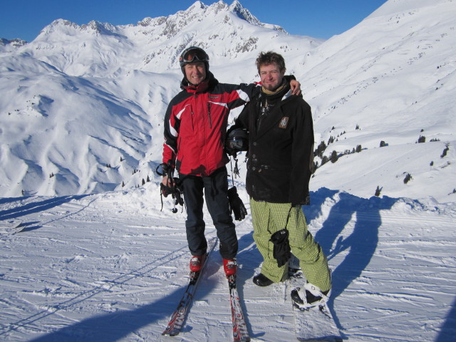 Ich und Markus am Balmengrat (15. J&auml;n.)