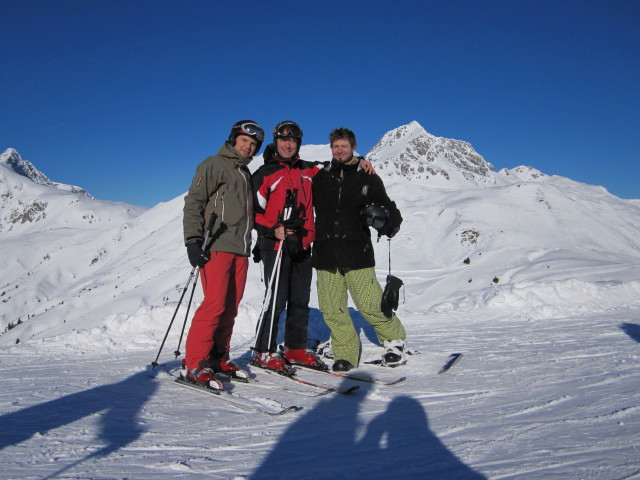 Manuel, ich und Markus am Balmengrat (15. J&auml;n.)