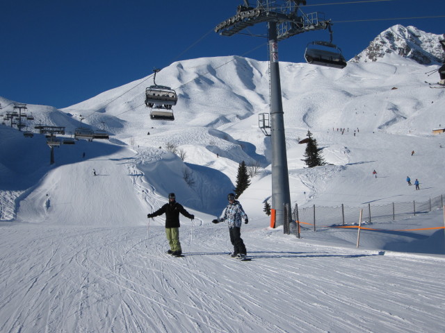 Markus und Thomas auf der Hasensprungabfahrt (15. J&auml;n.)