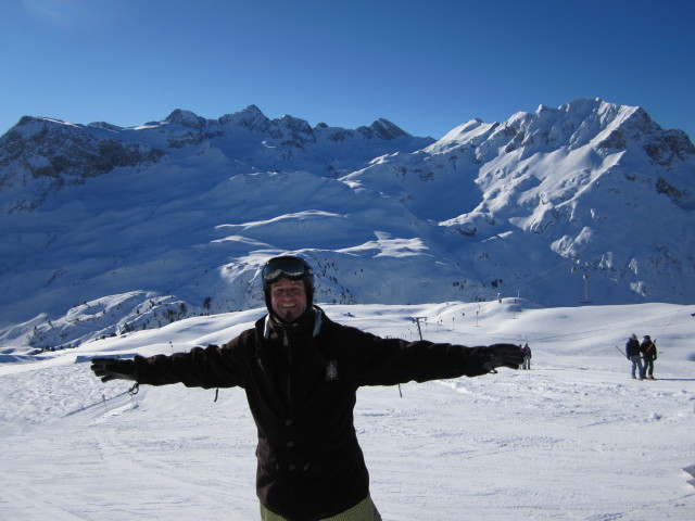 Markus bei der Bergstation des Sch&uuml;ttbodenlifts, 2.126 m (15. J&auml;n.)