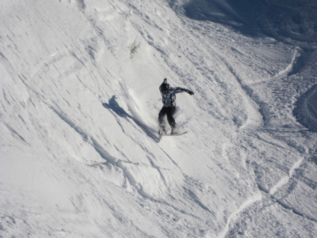 Thomas neben der Familienabfahrt (15. J&auml;n.)