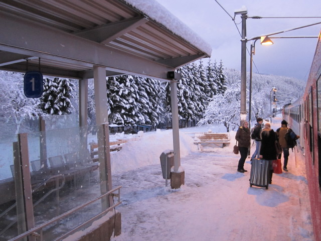 Bahnhof Hopfgarten Berglift, 589 m (7. J&auml;n.)