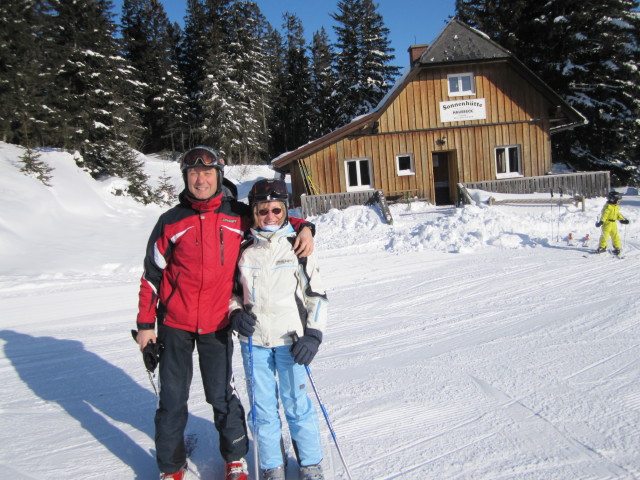 Ich und Mama bei der Sonnenh&uuml;tte, 1.300 m