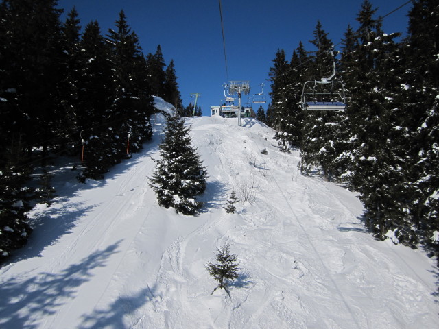 Schlepplift von der 4er Sesselbahn Hauereck Jet aus