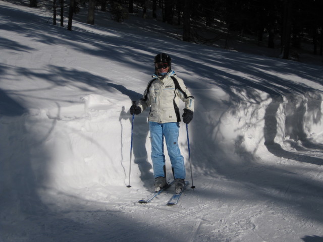 Mama auf der Hahngrabenabfahrt