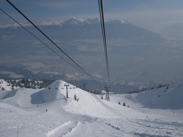 von der Station Seegrube der Nordkettenbahnen Richtung S&uuml;dosten