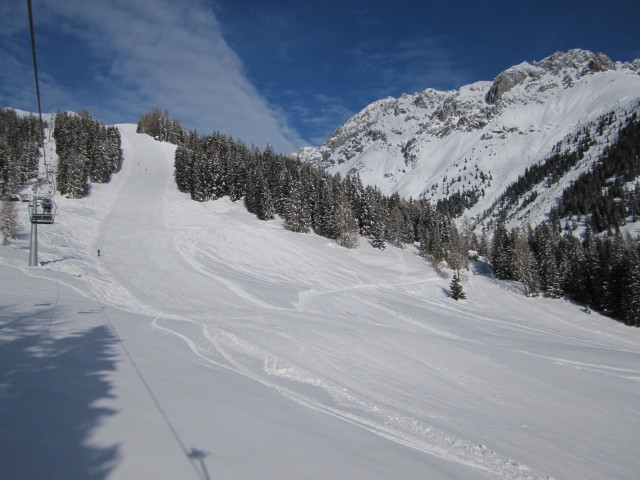 Pratz B&auml;um Abfahrt von der Alpjochbahn aus