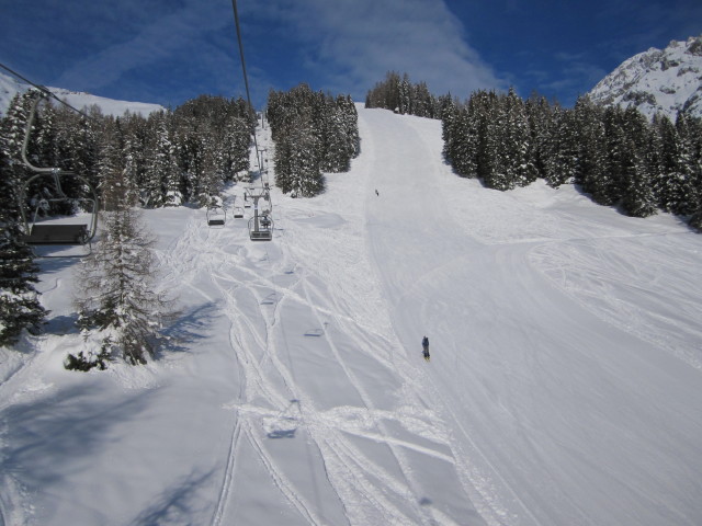 Pratz B&auml;um Abfahrt von der Alpjochbahn aus