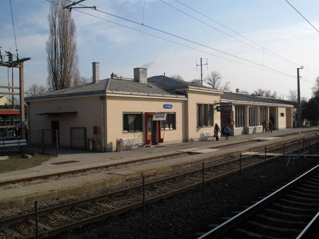 Bahnhof Korneuburg, 170 m (3. Feb.)