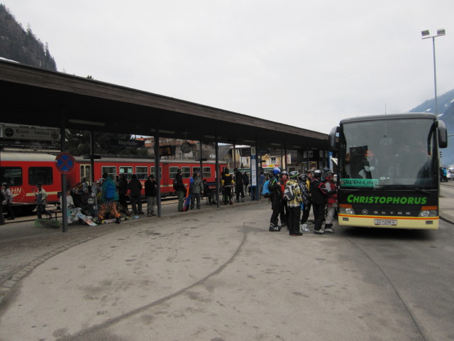 Bahnhof Mayrhofen im Zillertal, 627 m (6. M&auml;rz)