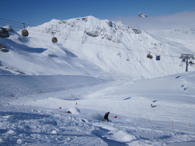 Markus neben der Mor&auml;nepiste