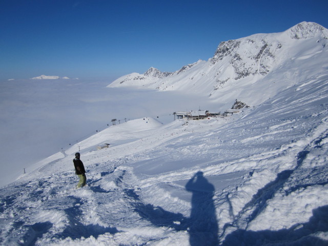 Markus zwischen Kasererpiste und Tuxer Fernerhaus-Piste
