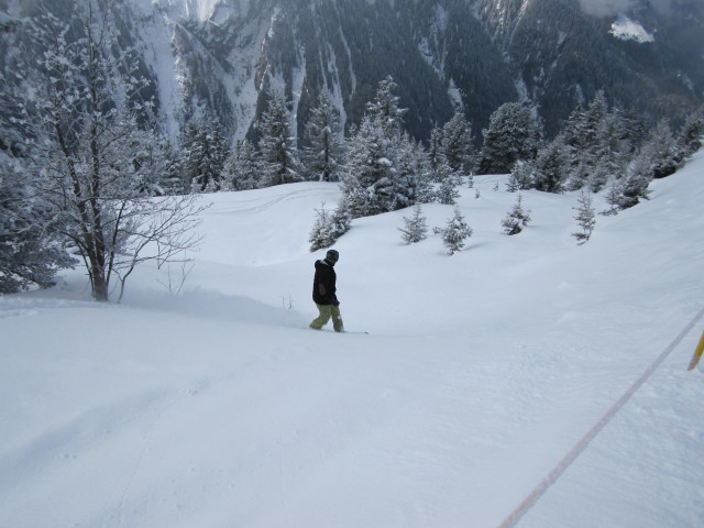 Markus neben der Piste 4