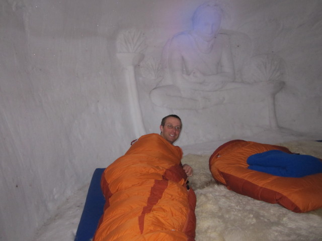 Ich im Iglu Village (15. M&auml;rz)