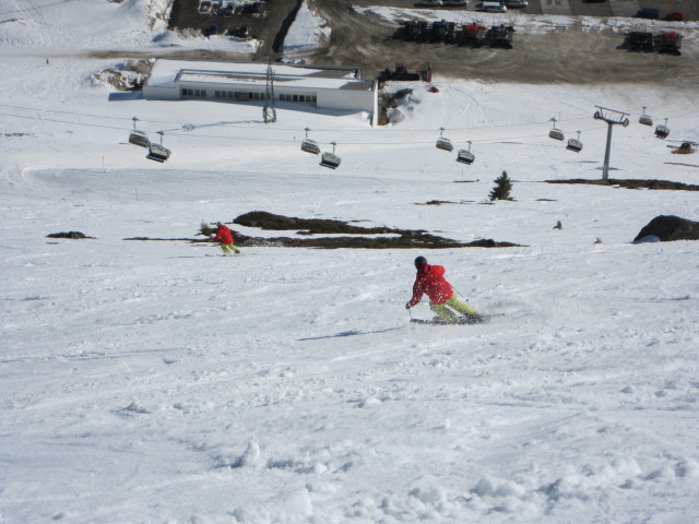 Bernd und Ronald zwischen Piste 3 und Piste 2 (16. M&auml;rz)