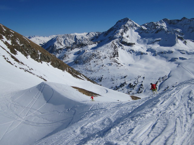 Bernd und Ronald im Hochalterkar (16. M&auml;rz)