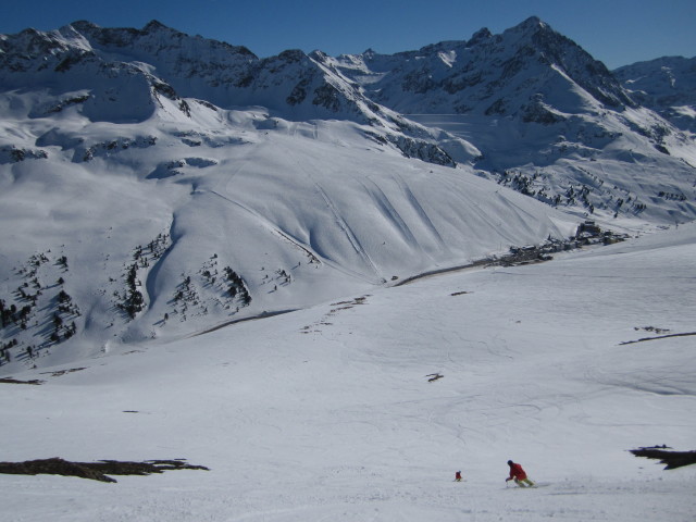 Bernd und Ronald im Hochalterkar (16. M&auml;rz)