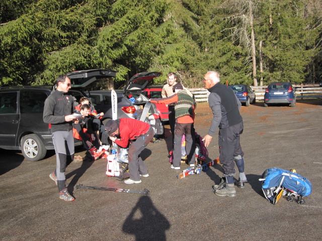 Siegbert, Michaela, Klaus, Gudrun, Norbert, Christoph und Gerwalt in Str&ouml;den, 1.403 m (1. Apr.)