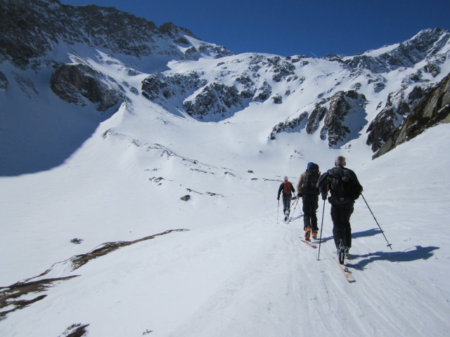 Siegbert, Norbert und Gerwalt zwischen Maureralm und Malhambach (1. Apr.)