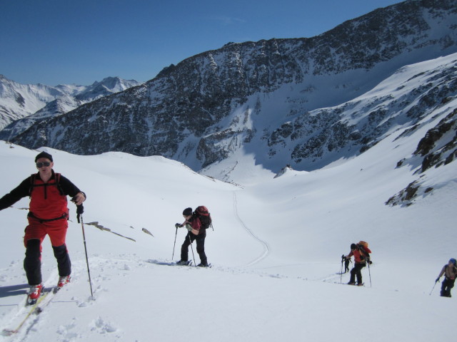 Klaus, Gudrun, Christoph und Norbert zwischen bei die K&ouml;pfe und Rostocker Eck (1. Apr.)