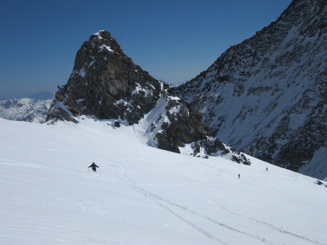 Gerwalt, Michaela und Siegbert am Umbalkees (2. Apr.)
