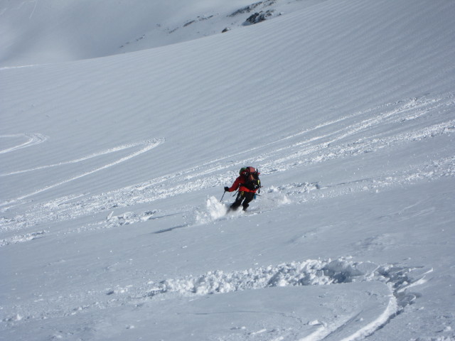 Gudrun zwischen Reggent&ouml;rl und Simonysee (2. Apr.)