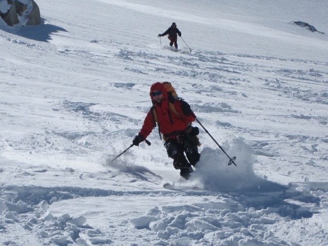 Christoph und Klaus zwischen Reggentörl und Simonysee (2. Apr.)
