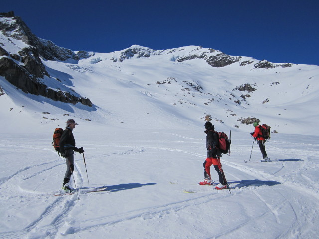 Siegbert, Klaus und Gudrun zwischen Reggent&ouml;rl und Simonysee (2. Apr.)