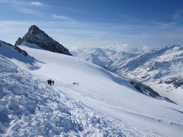 Gro&szlig;es Happ vom Maurerkees aus (3. Apr.)