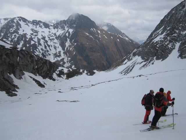 Klaus, Michaela und Christoph zwischen bei die K&ouml;pfe und Sandboden (4. Apr.)