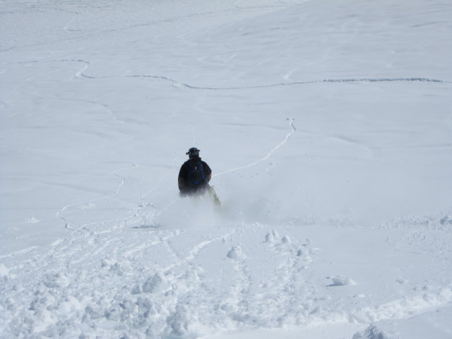 Markus auf der Skiroute 26 (19. Apr.)