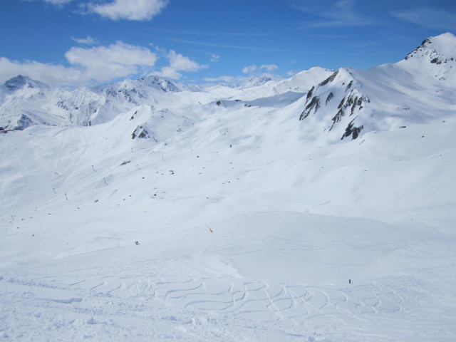 von der Bergstation der Visnitzbahn Richtung S&uuml;dwesten (21. Apr.)