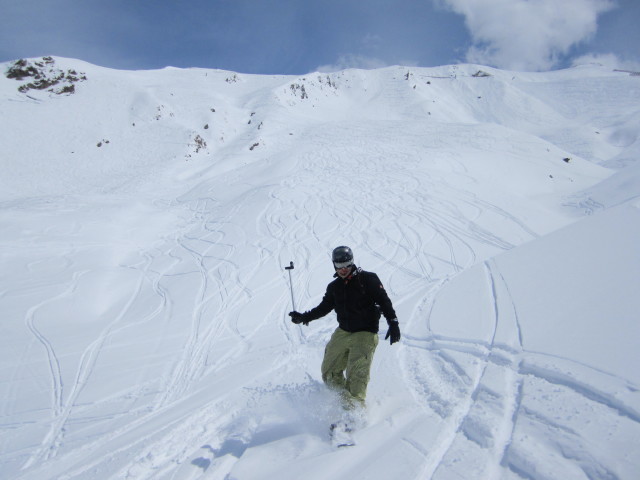Markus zwischen der Piste 14a und 14b (21. Apr.)