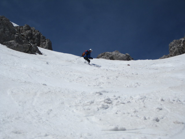 Lutz in der Einfahrt in die Breite Ries