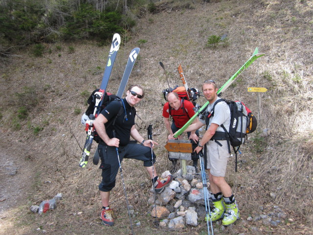 Erich, Lutz und ich zwischen Breiter Ries und Forellenhof